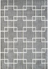 Dynamic Rugs SILKY SHAG 5901 Silver 5.3x7.7 Imgs Contemporary Area Rugs